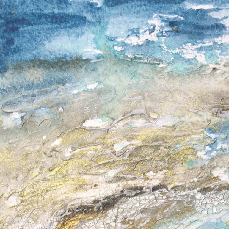 Original Abstract Seascape Mixed Media by Alicia Fordyce