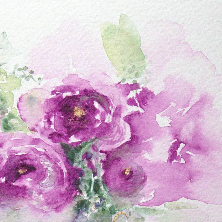 Original Impressionism Floral Painting by Alicia Fordyce