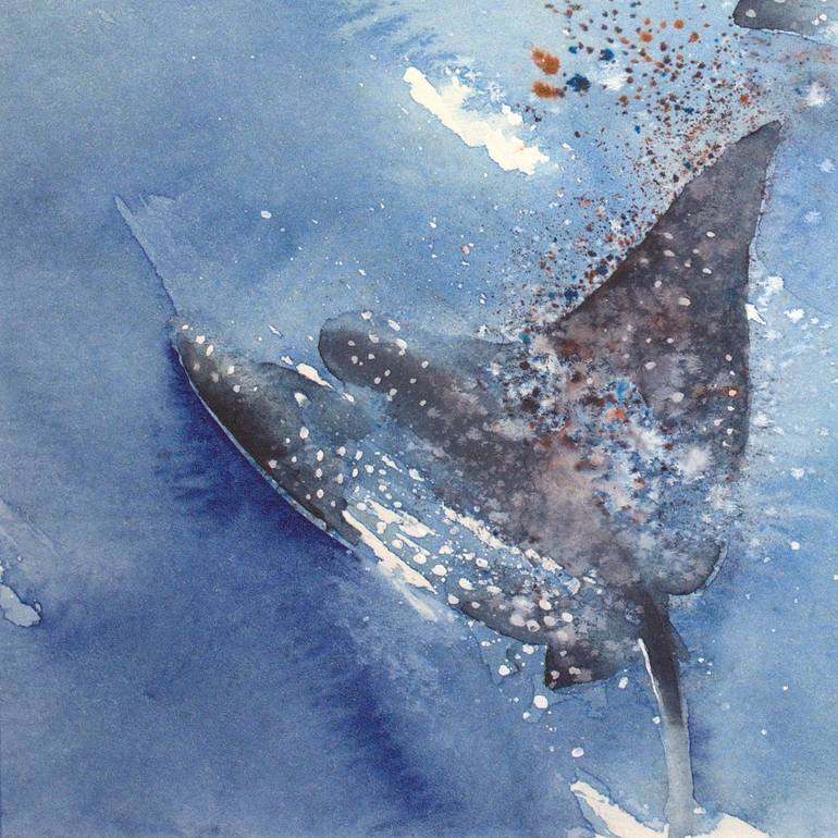 Original Abstract Animal Painting by Alicia Fordyce