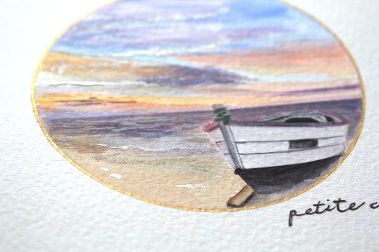 Original Fine Art Boat Painting by Alicia Fordyce