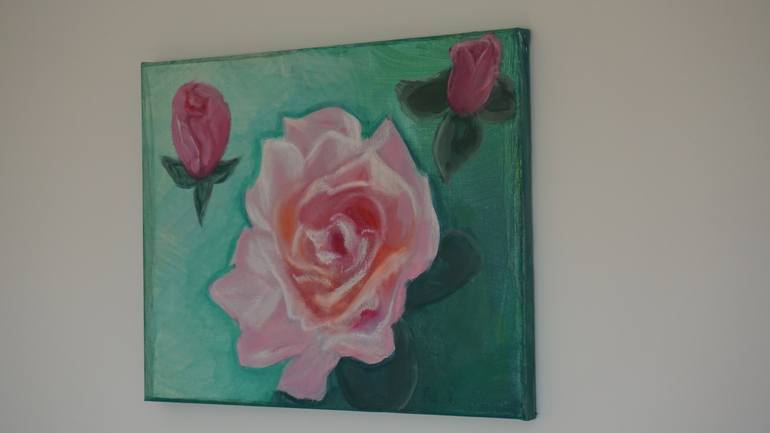 Original Art Deco Floral Painting by Marina Pingitzer