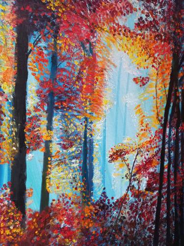 Fall Autumn Landscape Oil Painting thumb