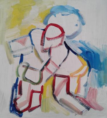 Original Abstract Sports Paintings by Robert Bruce