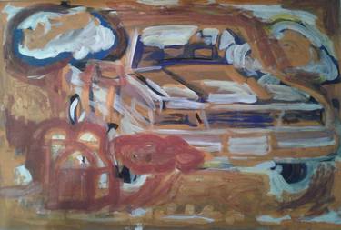 Original Abstract Expressionism Car Paintings by Robert Bruce