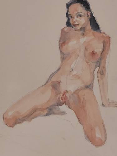Print of Nude Paintings by Bogdan Parcanschi