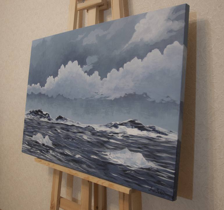 Original Realism Seascape Painting by Ann Yaku