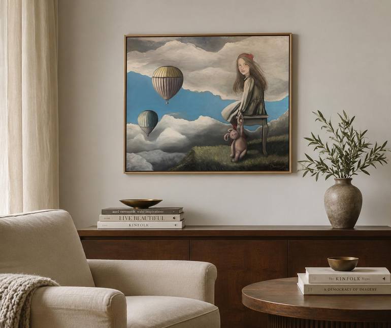 Original Art Deco Children Painting by Jansberga Tatjana