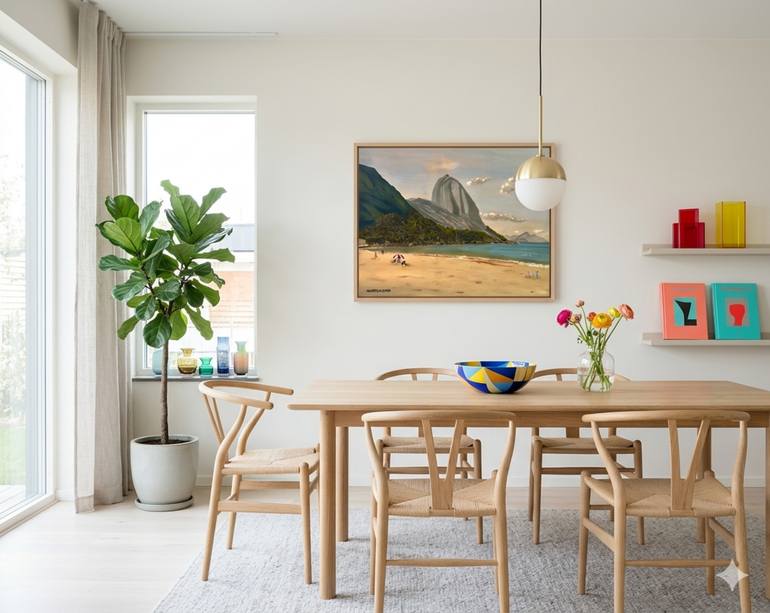 Original Figurative Beach Painting by Andrea Onida