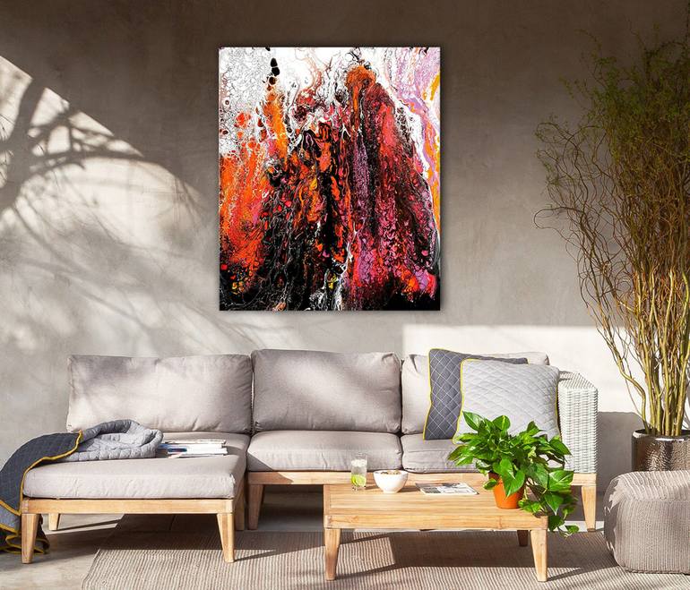 Original Abstract Expressionism Abstract Painting by Irmi Harlander