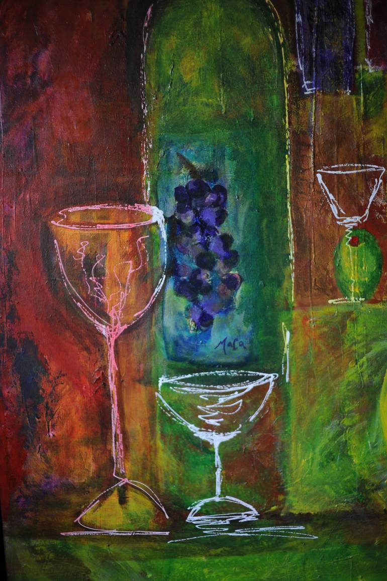 Original Conceptual Food & Drink Painting by Maca Muller