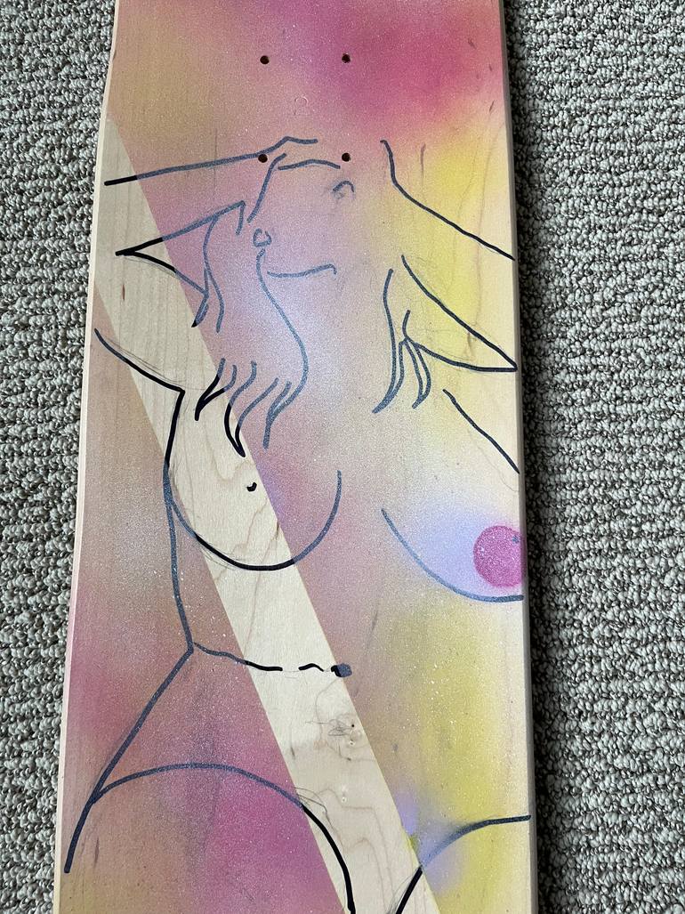 Original Pop Art Nude Painting by Jositn Hill