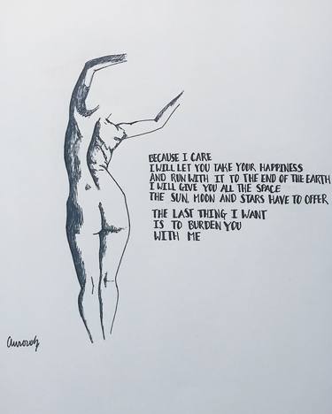Print of Abstract Nude Drawings by Aurora Black
