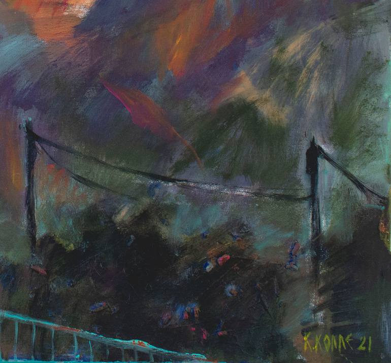 Original Abstract Nature Painting by Katerina Kolle