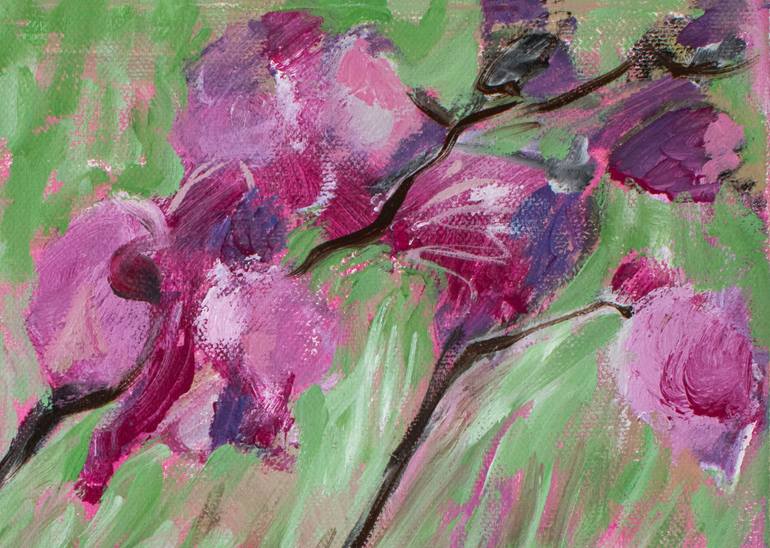 Original Abstract Expressionism Still Life Painting by Katerina Kolle