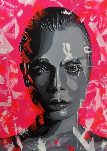 Original Fine Art Pop Culture/Celebrity Paintings by Ruben Zarculea