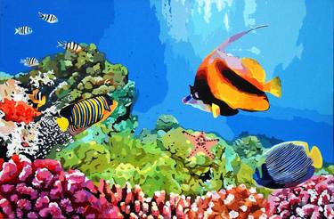 Print of Expressionism Fish Paintings by John Jaster