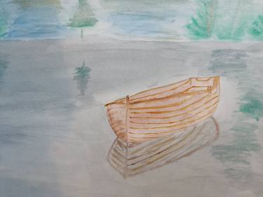 Original Fine Art Boat Painting by Carol Stanley
