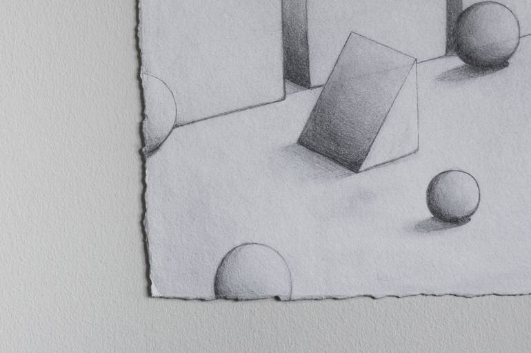 Original Abstract Geometric Drawing by Ramiro Silva-Cortes