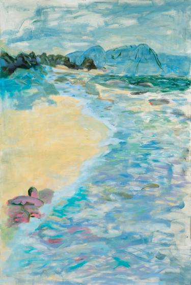 Original Impressionism Beach Painting by Esther Bonder