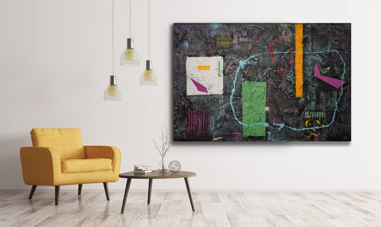 Original Abstract Painting by Mladen Pajic