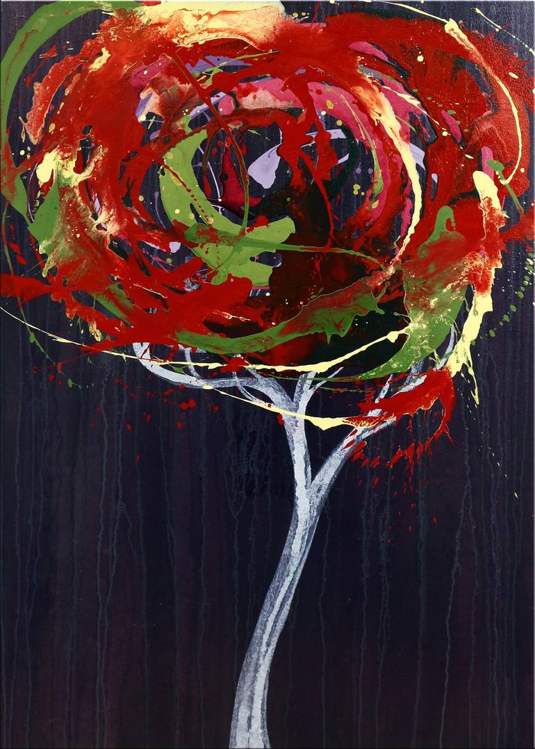 Strawberry tree Painting by Louis Leroy | Saatchi Art