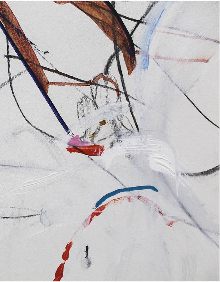 Original Abstract Expressionism Abstract Drawing by Leoni Kapeli