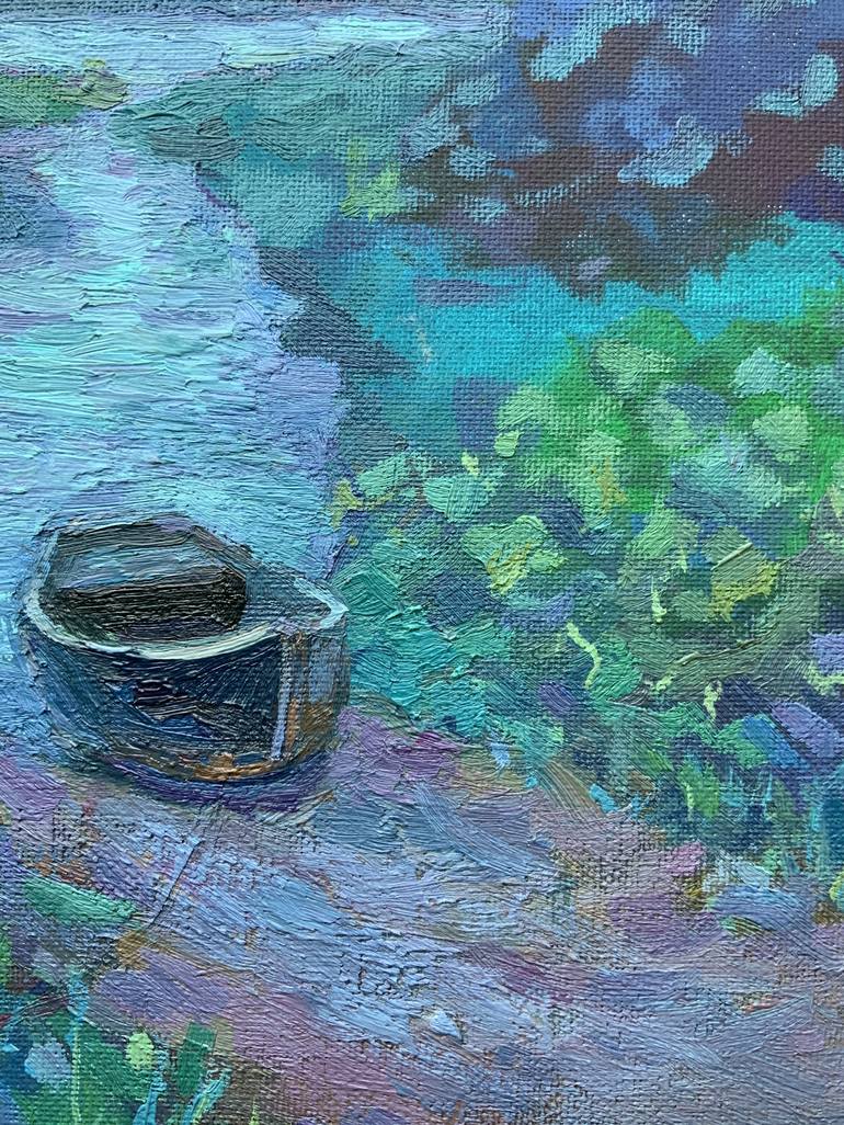 Original Impressionism Landscape Painting by Anastasia Sycheva