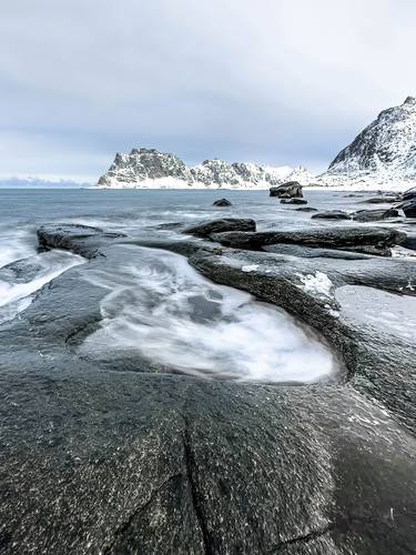 Natural eddies, Lofoten Islands thumb