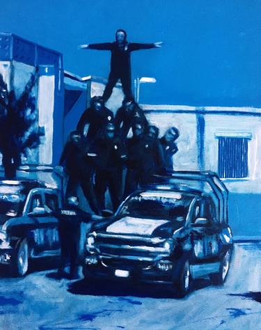 Saatchi Art Artist Rodrigo Jimenez-Ortega; Painting, “Police” #art