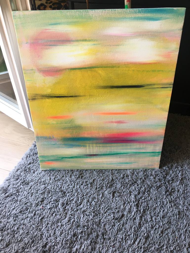 Original Abstract Expressionism Abstract Painting by La Nord