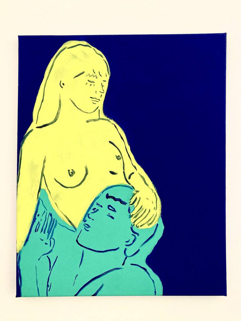 Original Pop Art Love Painting by Emanuele Druid Napolitano