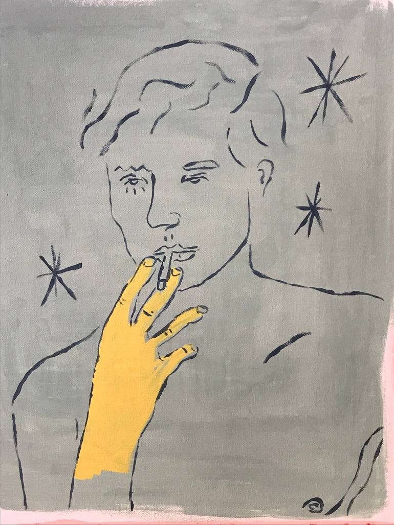 Original Impressionism Men Painting by Emanuele Druid Napolitano