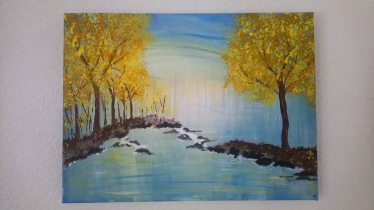 Original Abstract Landscape Painting by Gloria Moore