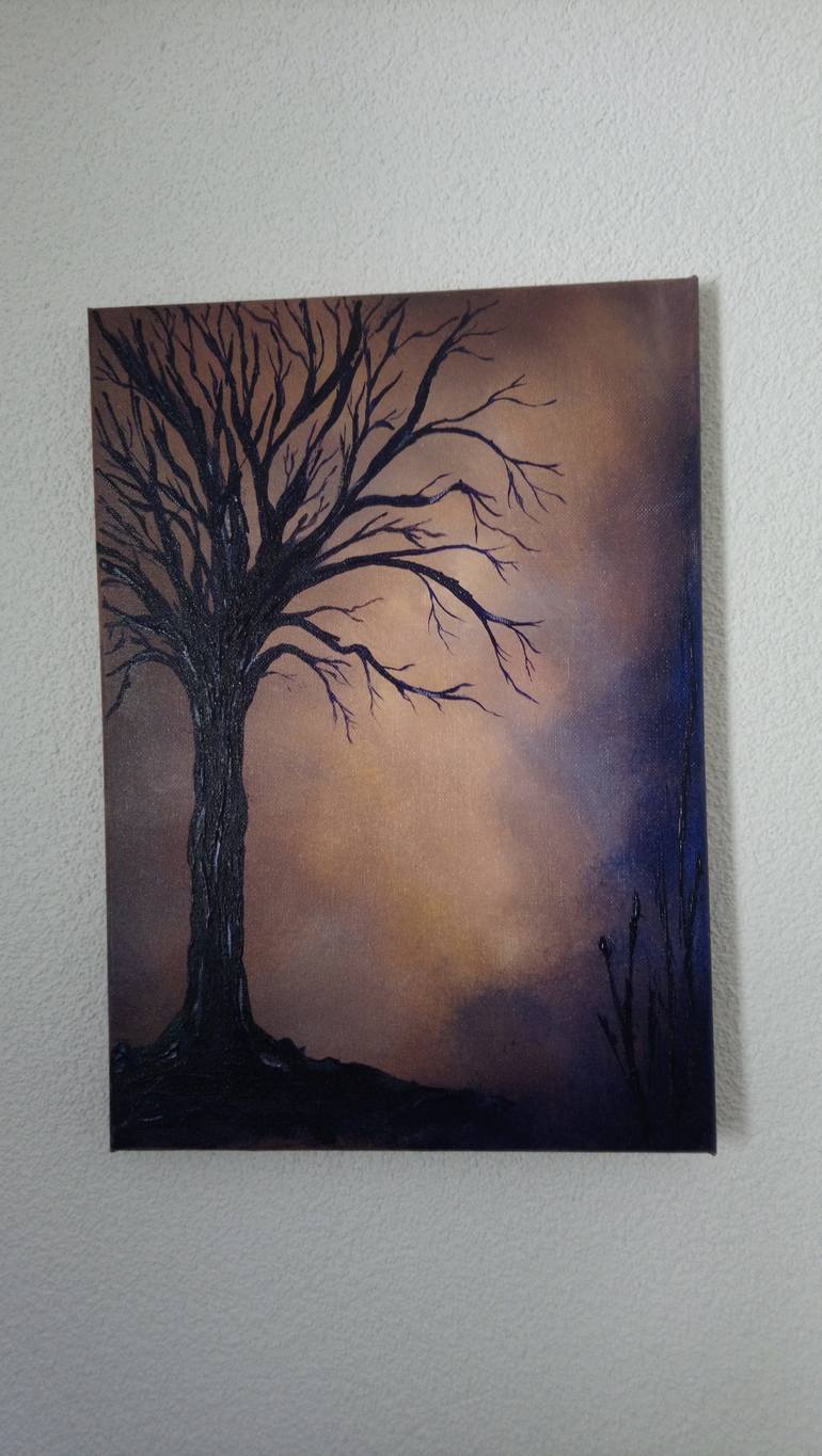 Original Abstract Tree Painting by Gloria Moore