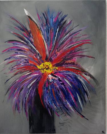 Original Abstract Floral Paintings by Gloria Moore