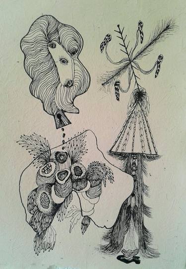 Original Conceptual Nature Drawings by Carolina Ramirez