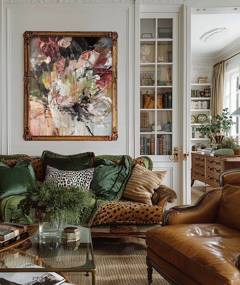 Original Impressionism Abstract Painting by Anna Rolskaia