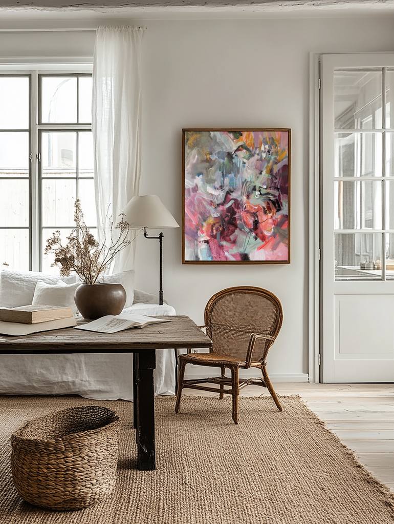 Original Abstract Expressionism Abstract Painting by Anna Rolskaia