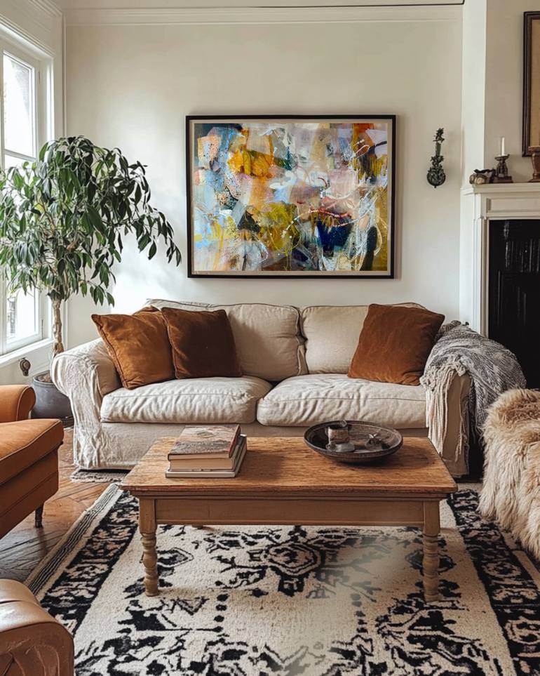 Original Abstract Painting by Anna Rolskaia