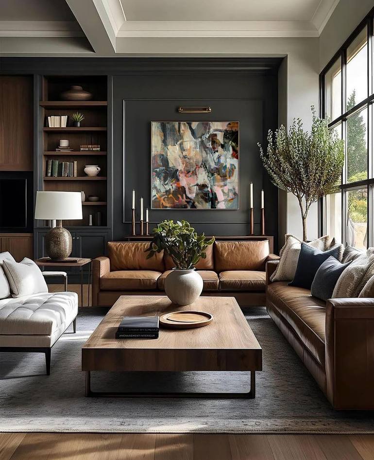 Original Abstract Expressionism Abstract Painting by Anna Rolskaia