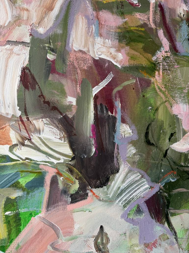 Original Abstract Botanic Painting by Anna Rolskaia