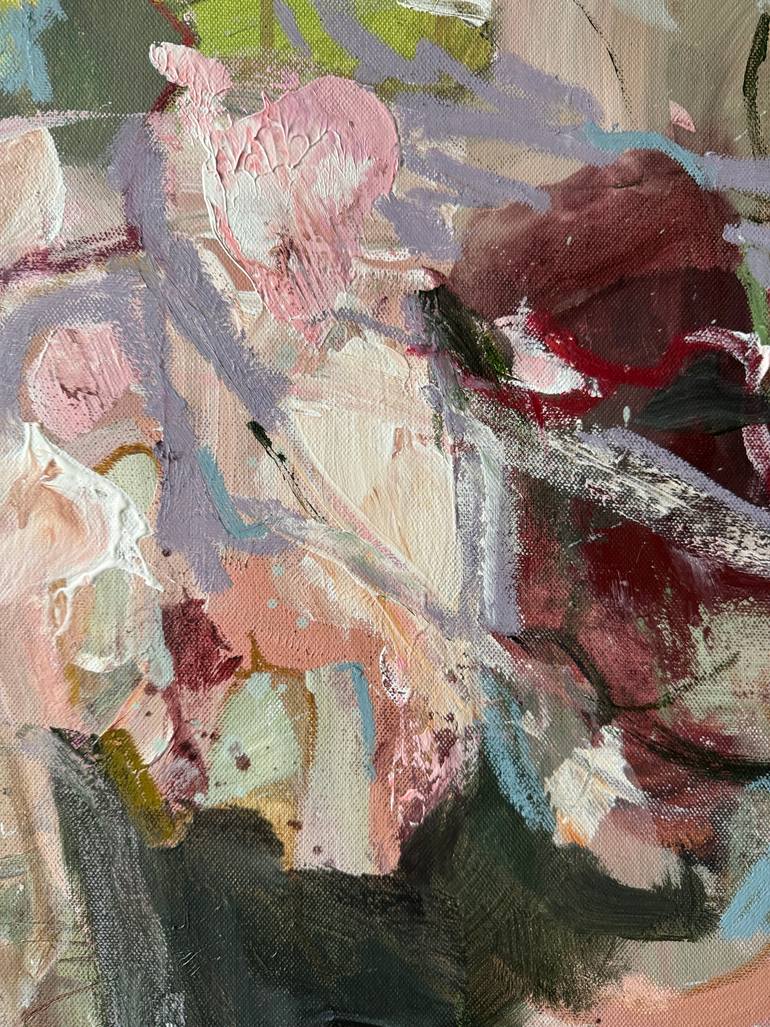 Original Abstract Botanic Painting by Anna Rolskaia