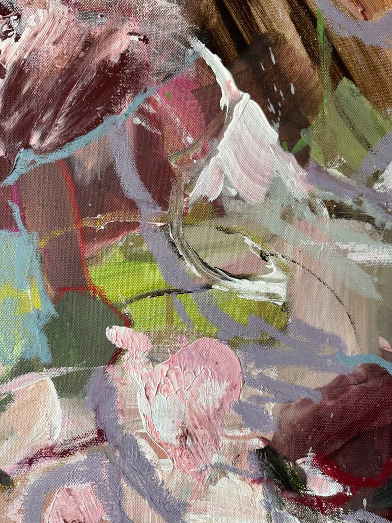 Original Abstract Botanic Painting by Anna Rolskaia
