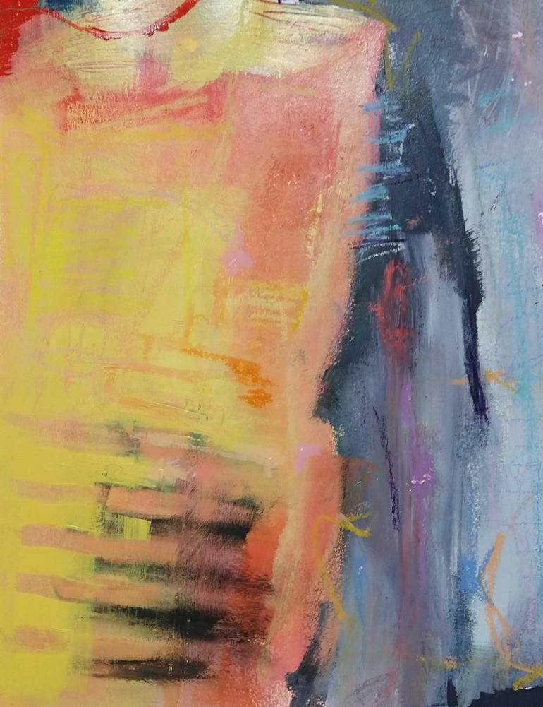 Original Abstract Expressionism Abstract Painting by Karen Wharton