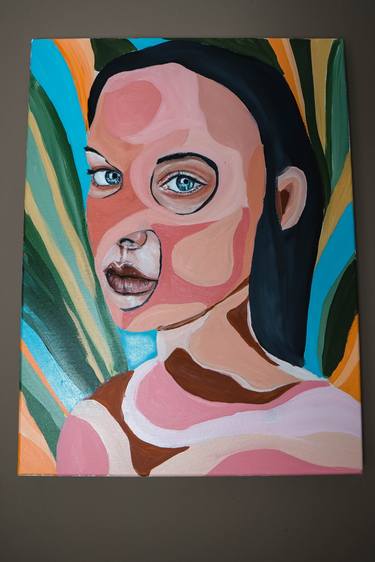 Original Abstract Portrait Paintings by Michael Macalos