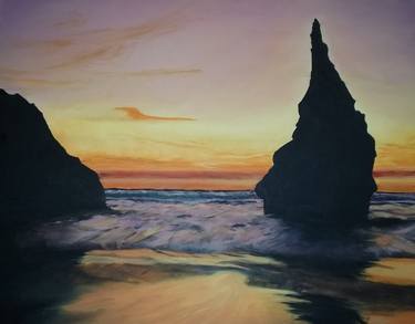 Print of Realism Seascape Paintings by Roberto Bray-Descalzo