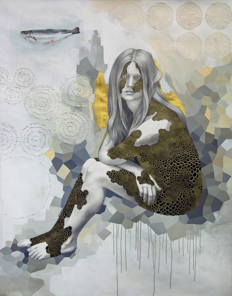 Original Contemporary Fantasy Painting by Sasha Laika