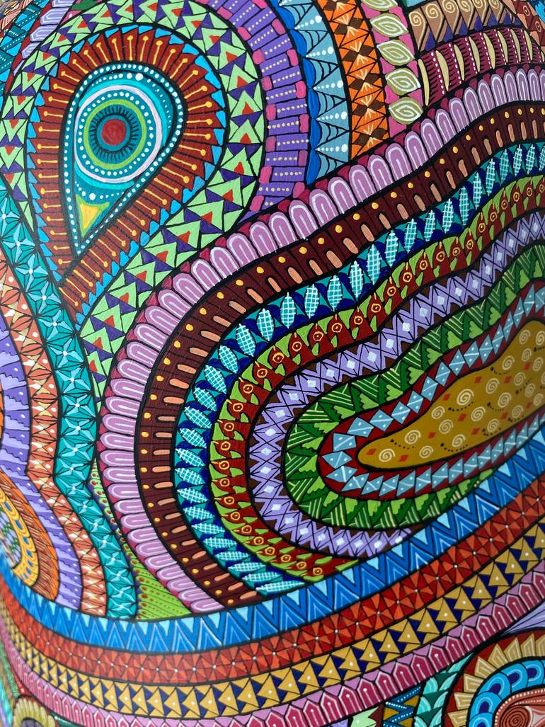 Original Folk Pop Culture/Celebrity Sculpture by Nativo Huichol