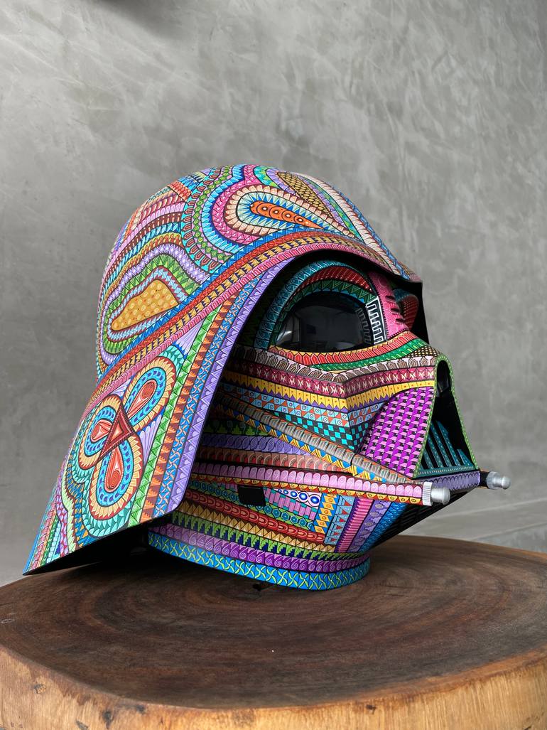 Original Folk Pop Culture/Celebrity Sculpture by Nativo Huichol