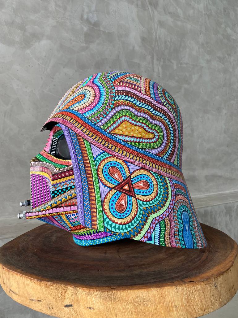Original Folk Pop Culture/Celebrity Sculpture by Nativo Huichol